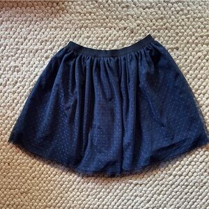 Classic Prep Navy Blue Stella Tulle Skirt